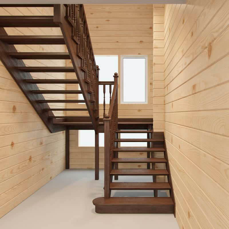 П - Образные лестницы Лестницы с прямым маршем